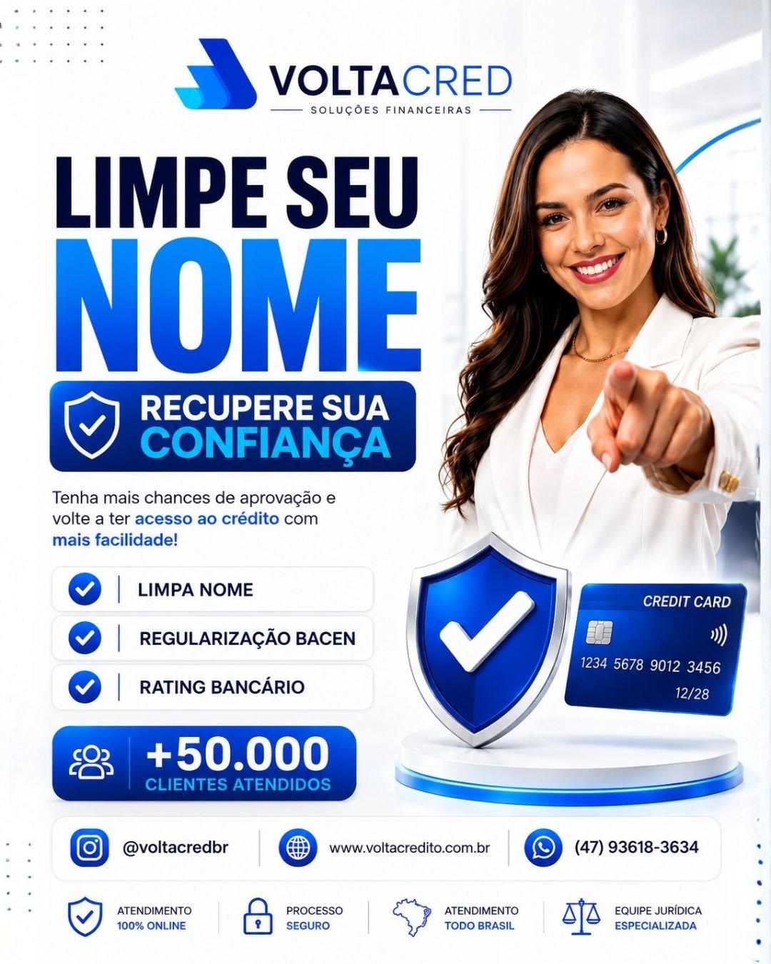 Campanha Volta Crédito — mais chances de aprovação de crédito